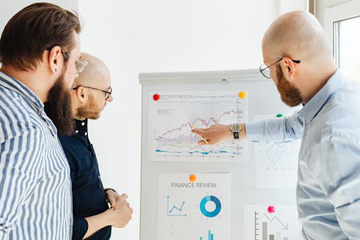 consultants discussing new trends