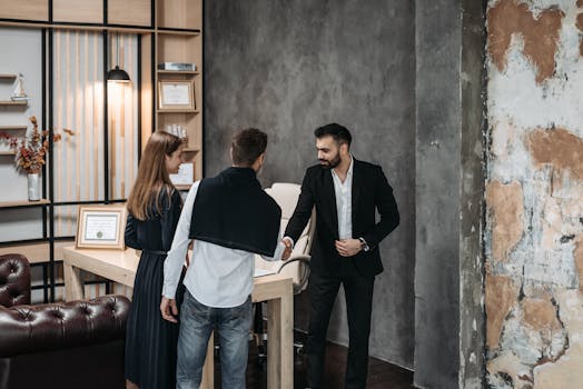 consultant working with a client