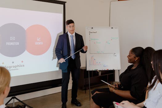 consultant engaging audience