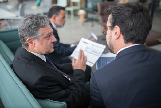consultant explaining a strategy